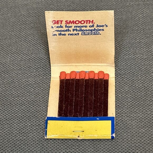 1991 Joe Camel Matchbook Smooth Philosophy RJ RENYNODS Tobacco CAMEL Cigarettes - Picture 3 of 11